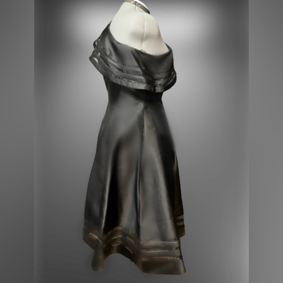 NWT ADRIANNA PAPELL Mikado Cocktail Dress wmns sz 6 - Picture 3 of 4